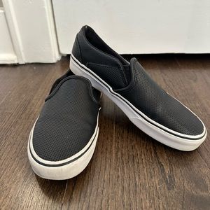 Women’s Vans Slip-On Perf Leather Shoe